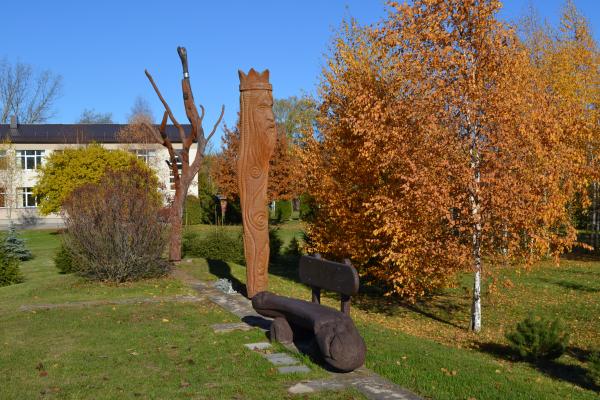 Skulptūros Krinčino miestelyje