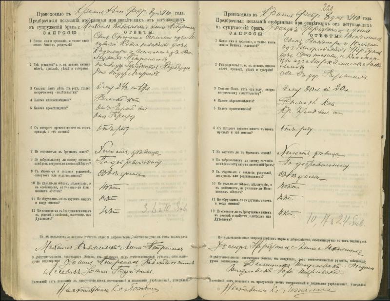 Krinčino Romos katalikų parapijos bažnyčios 1900–1911 metų priešjungtuvinės apklausos knyga