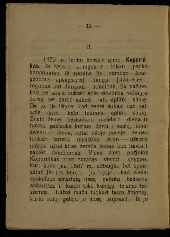 Žemė ir žmogus / med. d-ras P. Avižonis. – Antra pataisyta laida. – Voronežas: Lietuvos reikalų komisariato Kultūros ir švietimo skyrius, 1918. – 68 p.