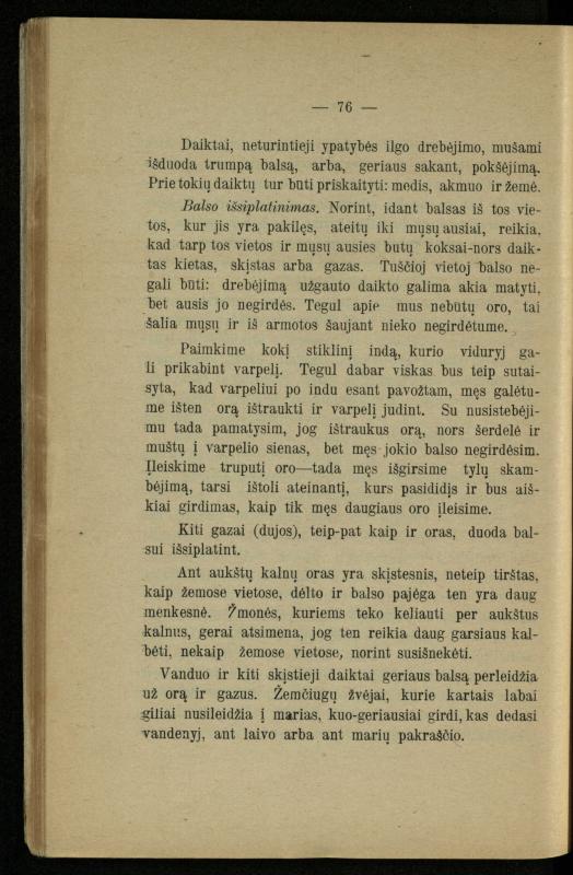 Populiariškas rankvedis fyzikos / parašė P. Neris. – Vilnius: „Vilniaus žinių“ [išleid. ir] sp., 1905. – 100 p.
