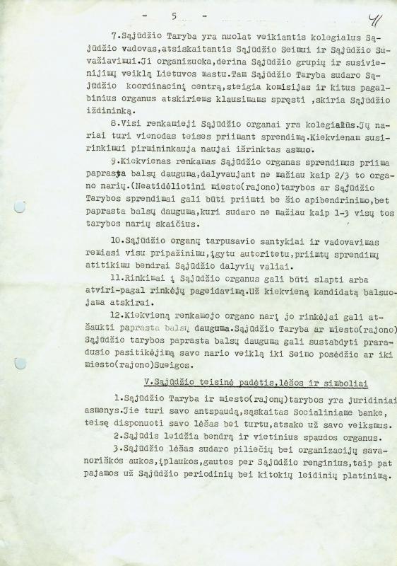 Lietuvos Persitvarkymo Sąjūdžio įstatai