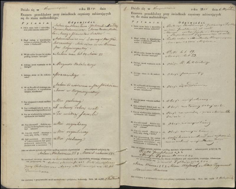 Krinčino Romos katalikų parapijos bažnyčios 1853–1862 metų priešjungtuvinės apklausos knyga