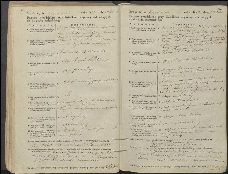Krinčino Romos katalikų parapijos bažnyčios 1853–1862 metų priešjungtuvinės apklausos knyga