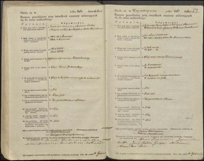 Krinčino Romos katalikų parapijos bažnyčios 1853–1862 metų priešjungtuvinės apklausos knyga