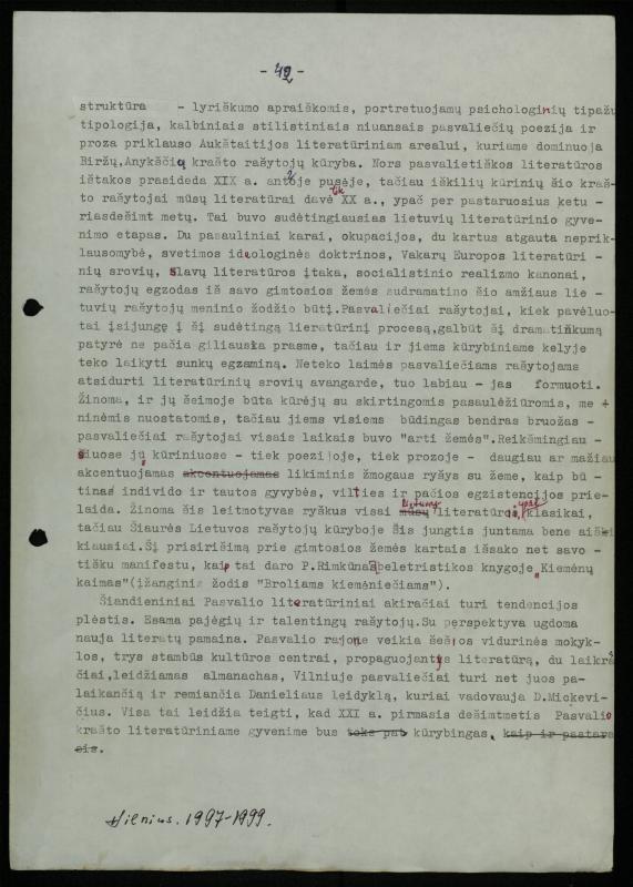 Žurnalisto, literato, vertėjo Kazimiero Pūro literatūros studija „Pasvalio krašto literatūrinės atovartos (1863–2000)“