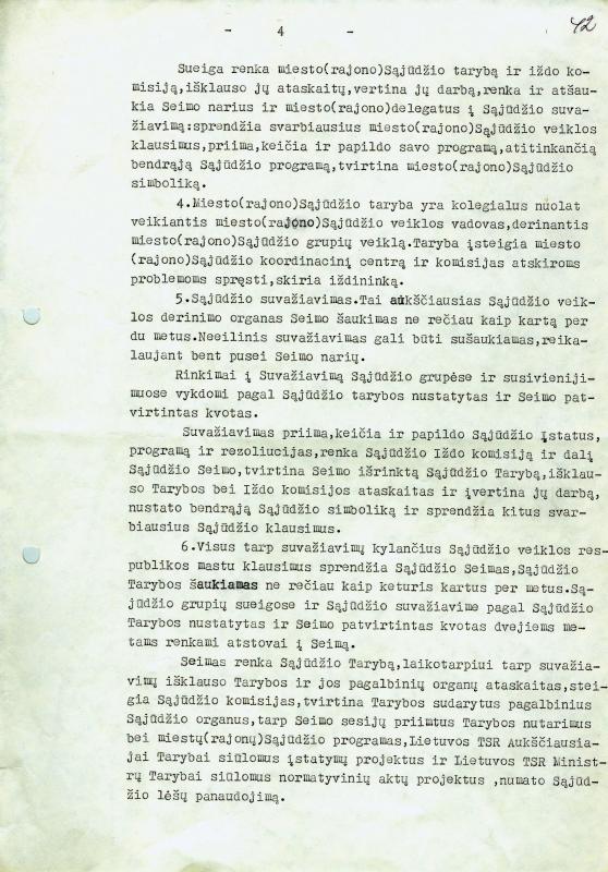 Lietuvos Persitvarkymo Sąjūdžio įstatai