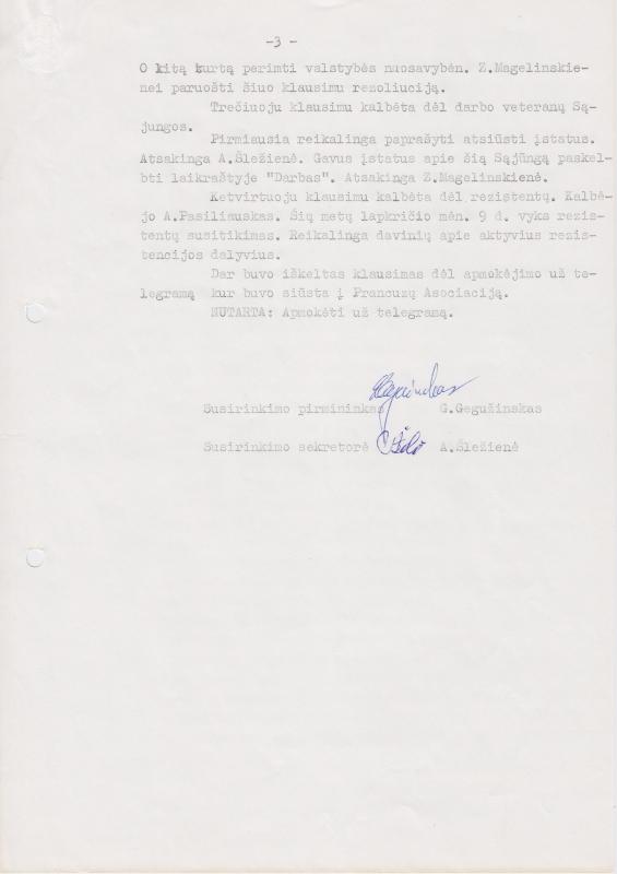 Lietuvos Sajūdžio Pasvalio rajono Tarybos susirinkimo, įvykusio 1991 m. rugsėjo 12 d., PROTOKOLAS Nr. 22