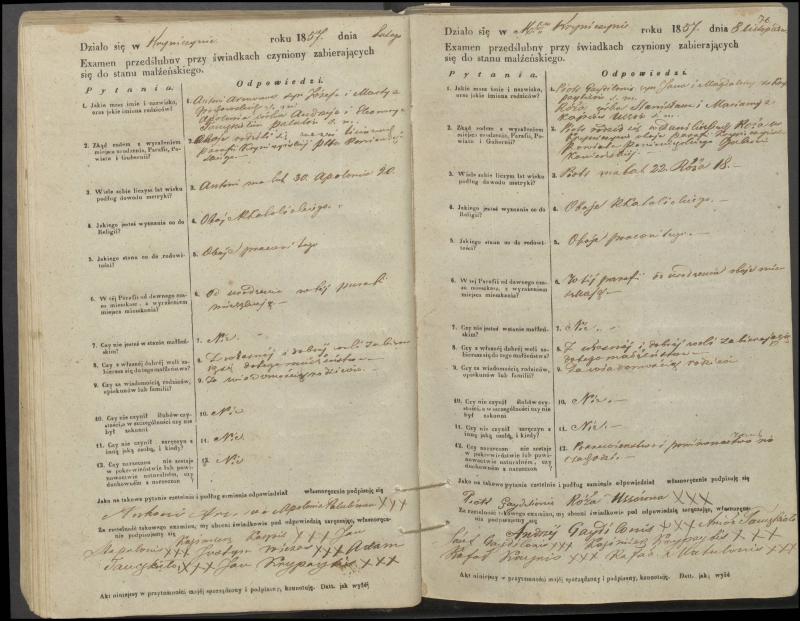 Krinčino Romos katalikų parapijos bažnyčios 1853–1862 metų priešjungtuvinės apklausos knyga