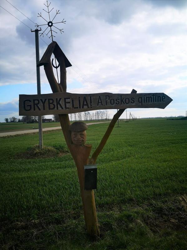 Stogastulpis keliautojui Antanui Poškai Gripkelių kaime