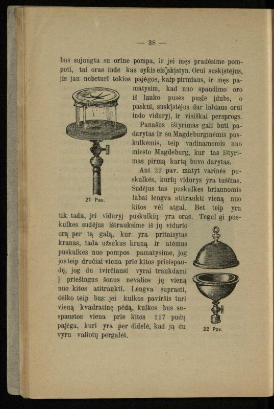 Populiariškas rankvedis fyzikos / parašė P. Neris. – Vilnius: „Vilniaus žinių“ [išleid. ir] sp., 1905. – 100 p.