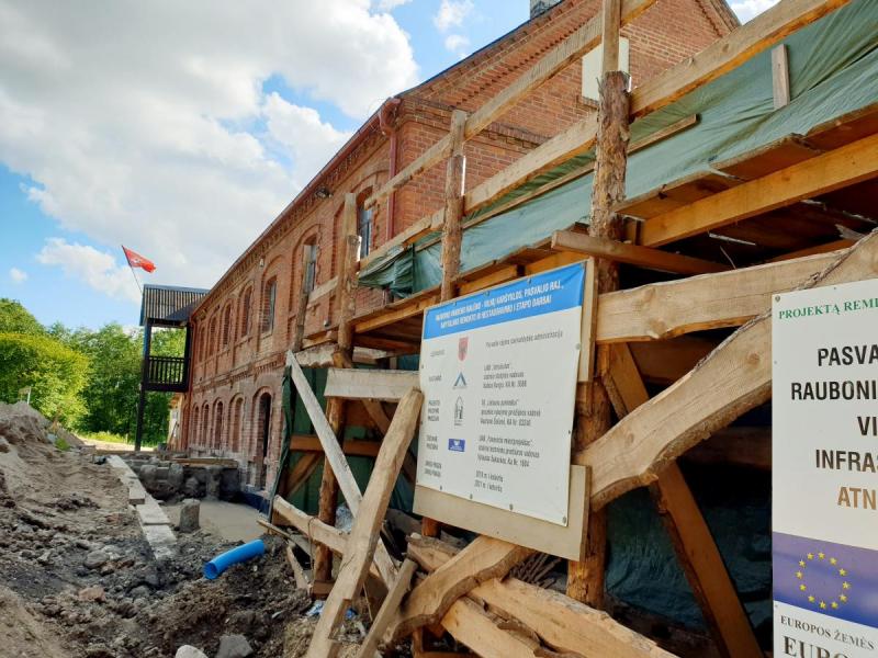 Raubonių vandens malūnas, vilnų karšykla-verpykla