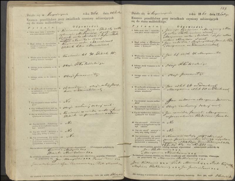 Krinčino Romos katalikų parapijos bažnyčios 1853–1862 metų priešjungtuvinės apklausos knyga