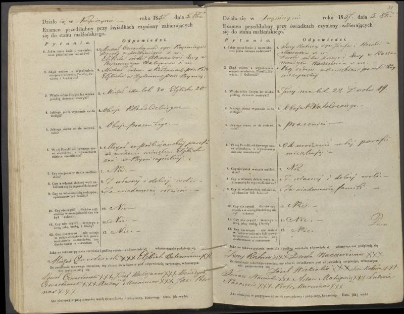 Krinčino Romos katalikų parapijos bažnyčios 1853–1862 metų priešjungtuvinės apklausos knyga