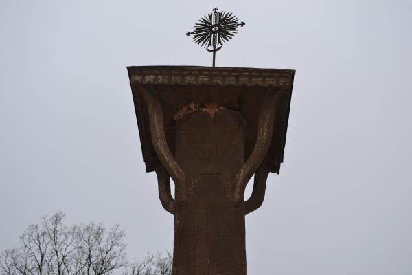 Stogastulpis, skirtas šeimoms Joniškėlio miestelio parke