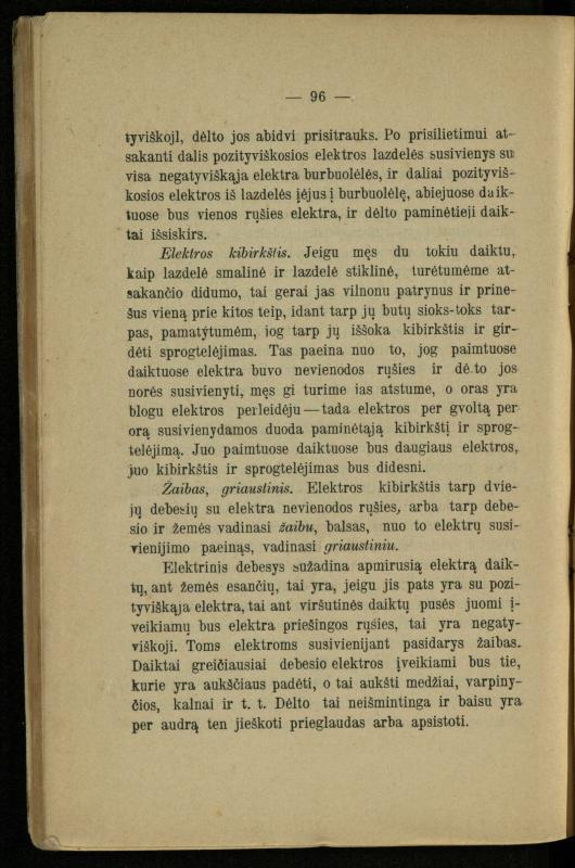 Populiariškas rankvedis fyzikos / parašė P. Neris. – Vilnius: „Vilniaus žinių“ [išleid. ir] sp., 1905. – 100 p.