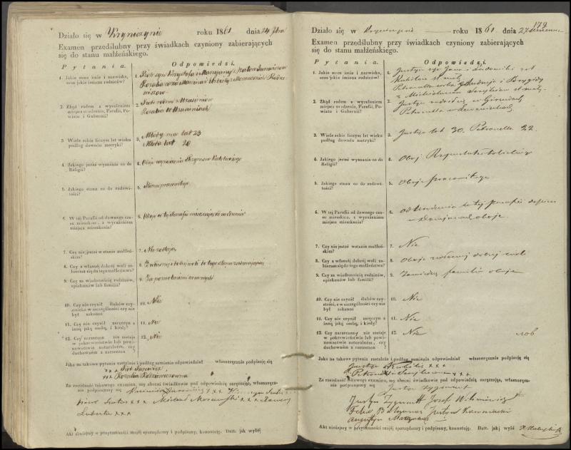 Krinčino Romos katalikų parapijos bažnyčios 1853–1862 metų priešjungtuvinės apklausos knyga