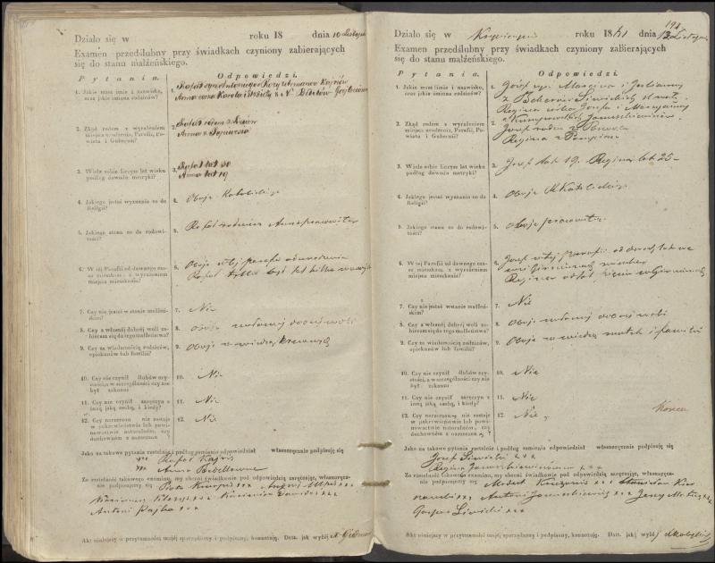 Krinčino Romos katalikų parapijos bažnyčios 1853–1862 metų priešjungtuvinės apklausos knyga