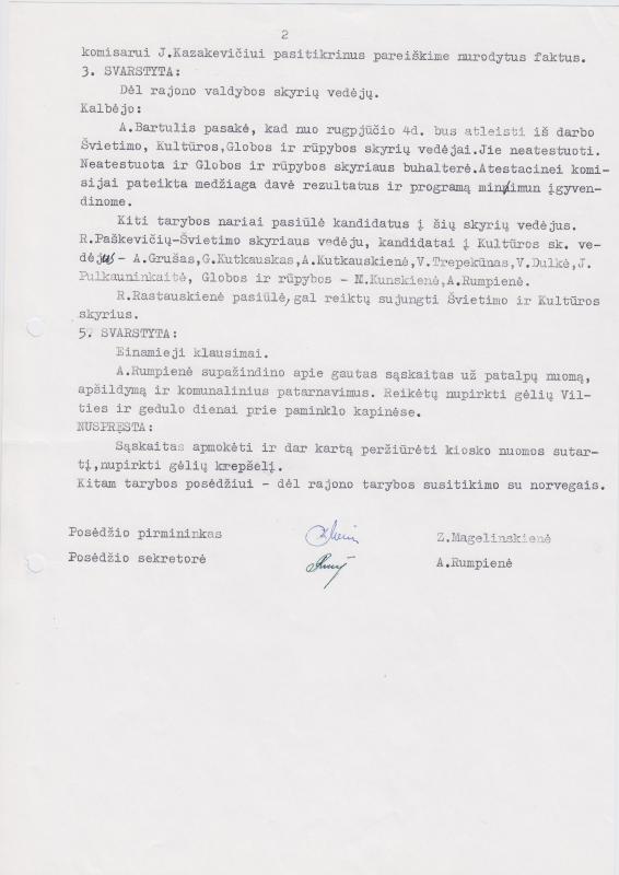 Lietuvos Sajūdžio Pasvalio rajono Tarybos 1992 m. birželio 11 d. posėdžio PROTOKOLAS Nr. 13