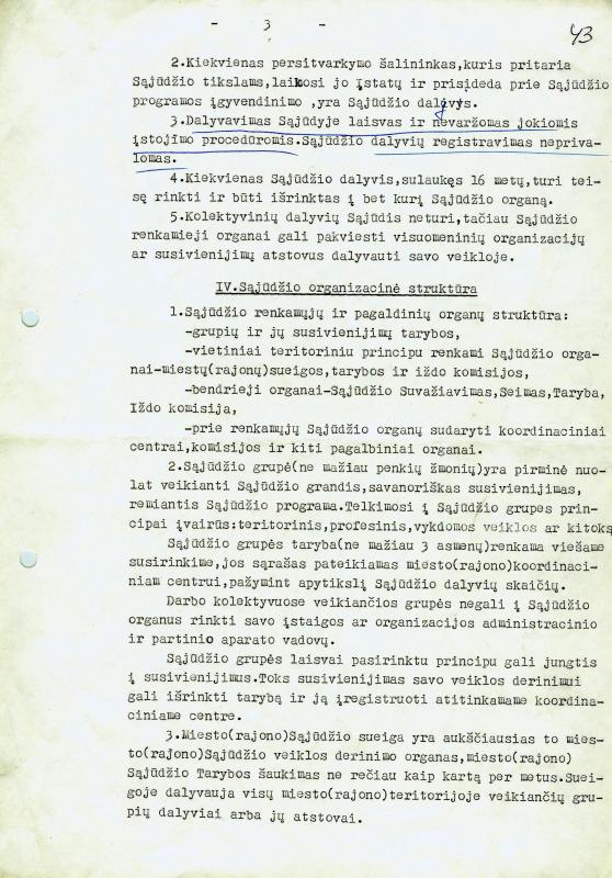 Lietuvos Persitvarkymo Sąjūdžio įstatai