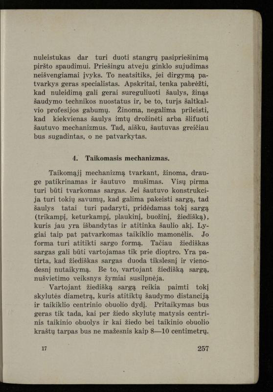 Šaudymo kultūra ir technika / Kazimieras Svilas. – Kaunas: „Policijos“ laikr. leid., 1936. – 327 p.