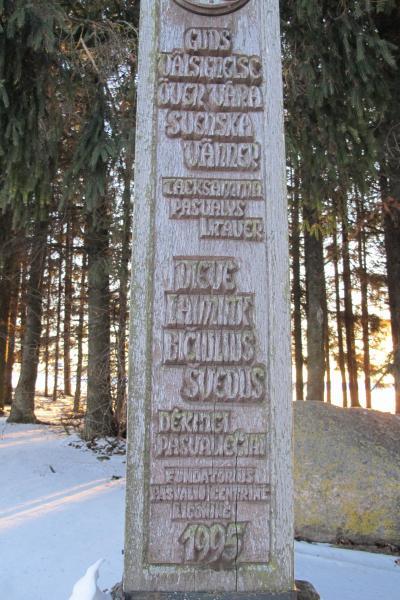 Kryžius švedų tautos žmonėms Pasvalio Kryžių slėnyje