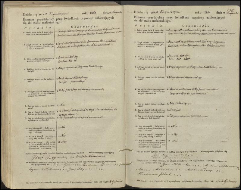 Krinčino Romos katalikų parapijos bažnyčios 1853–1862 metų priešjungtuvinės apklausos knyga