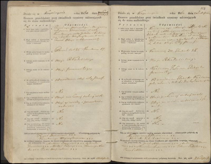 Krinčino Romos katalikų parapijos bažnyčios 1853–1862 metų priešjungtuvinės apklausos knyga