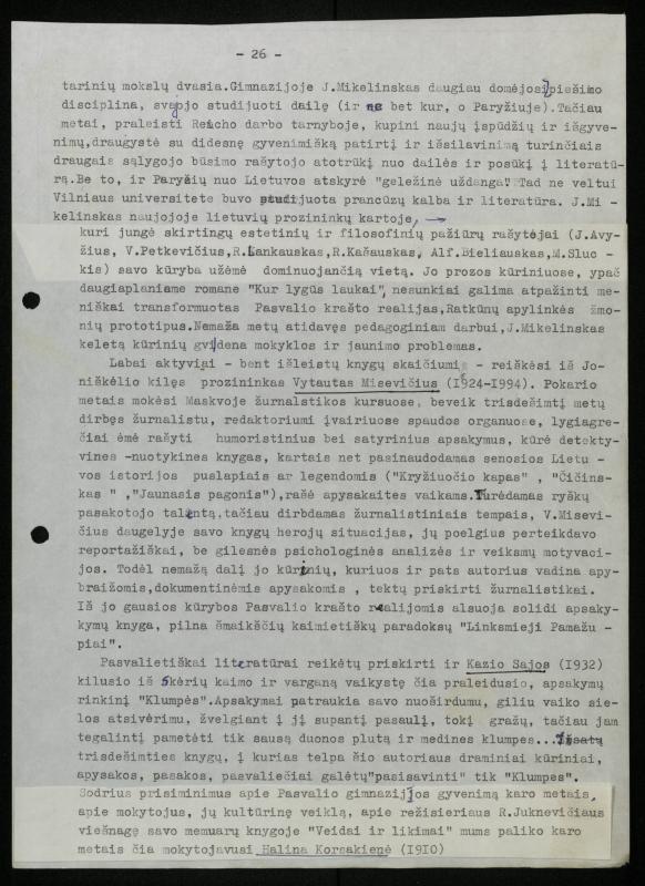 Žurnalisto, literato, vertėjo Kazimiero Pūro literatūros studija „Pasvalio krašto literatūrinės atovartos (1863–2000)“