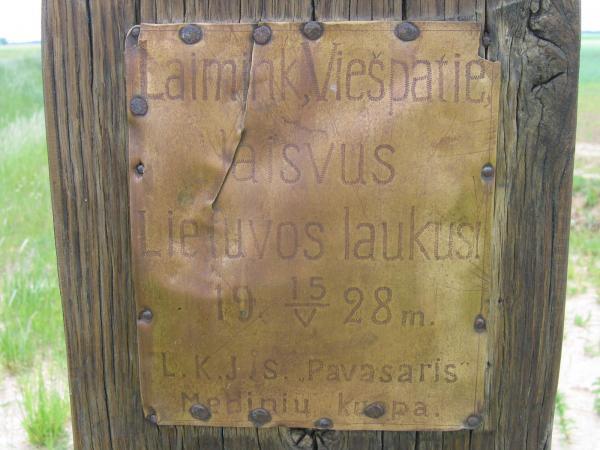 Pavasarininkų kuopos koplytstulpis Medinių kaime
