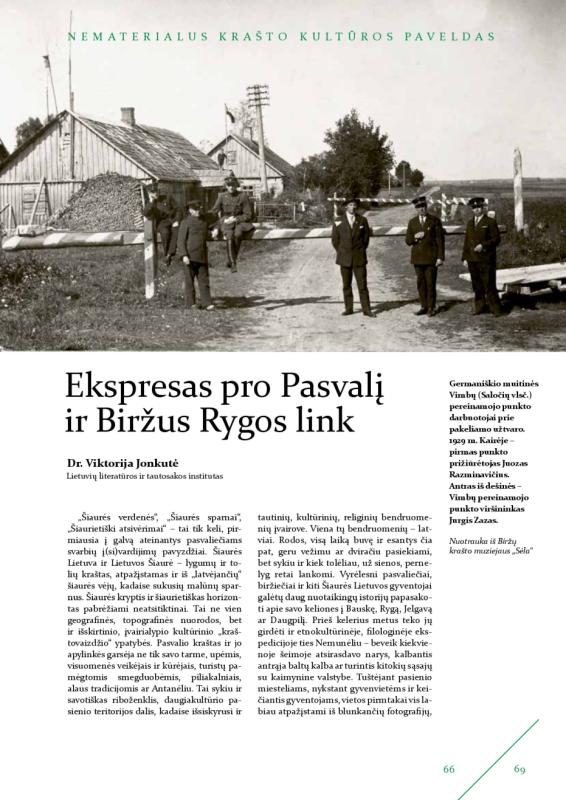 Šiaurietiški atsivėrimai : Pasvalio krašto istorijos ir kultūros žurnalas 2021, nr. 2 (51)