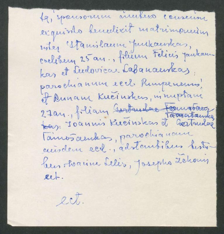 Pumpėnų Romos katalikų parapijos bažnyčios 1900–1910 metų priešjungtuvinės apklausos knyga