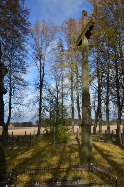 Kryžius inžinieriui Petrui Vileišiui Medinių kaimo kapinaitėse