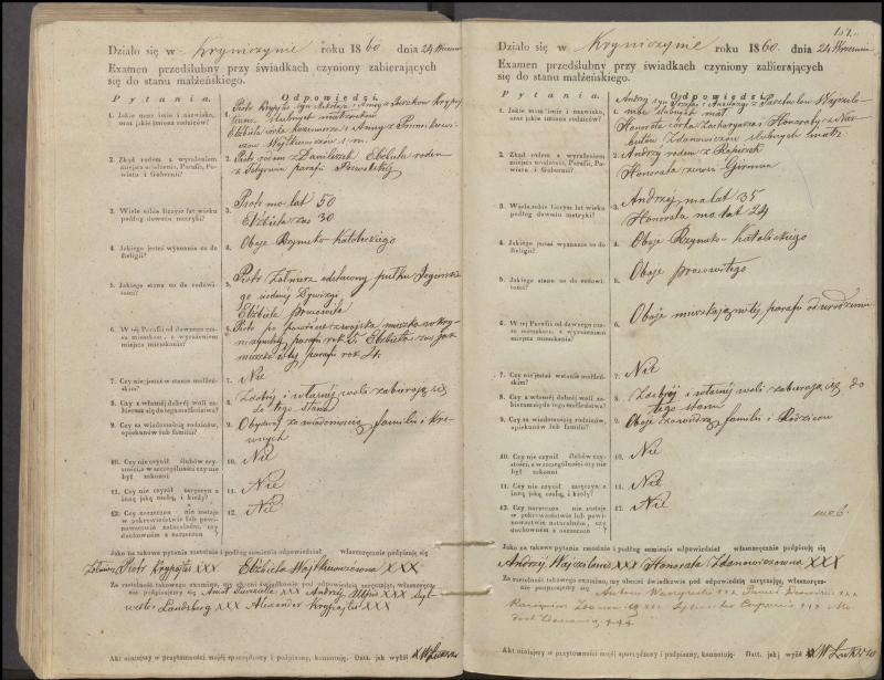 Krinčino Romos katalikų parapijos bažnyčios 1853–1862 metų priešjungtuvinės apklausos knyga