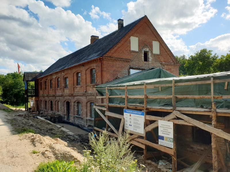 Raubonių vandens malūnas, vilnų karšykla-verpykla