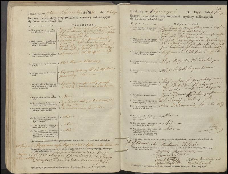 Krinčino Romos katalikų parapijos bažnyčios 1853–1862 metų priešjungtuvinės apklausos knyga