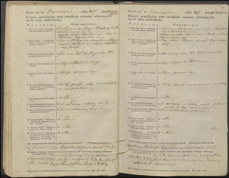 Krinčino Romos katalikų parapijos bažnyčios 1853–1862 metų priešjungtuvinės apklausos knyga