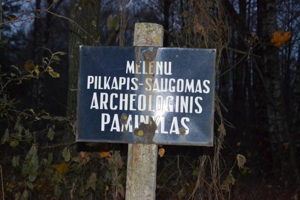 Melėnų pilkapynas, vadinamas Milžinų kapais