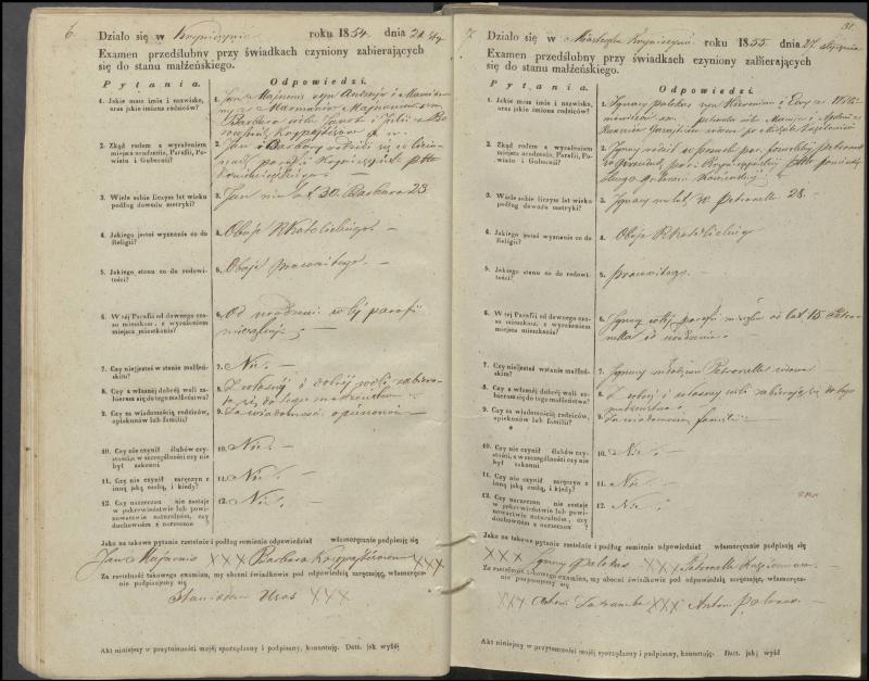 Krinčino Romos katalikų parapijos bažnyčios 1853–1862 metų priešjungtuvinės apklausos knyga