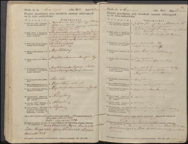 Krinčino Romos katalikų parapijos bažnyčios 1853–1862 metų priešjungtuvinės apklausos knyga