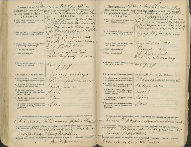 Krinčino Romos katalikų parapijos bažnyčios 1900–1911 metų priešjungtuvinės apklausos knyga