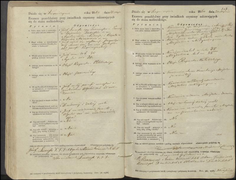 Krinčino Romos katalikų parapijos bažnyčios 1853–1862 metų priešjungtuvinės apklausos knyga