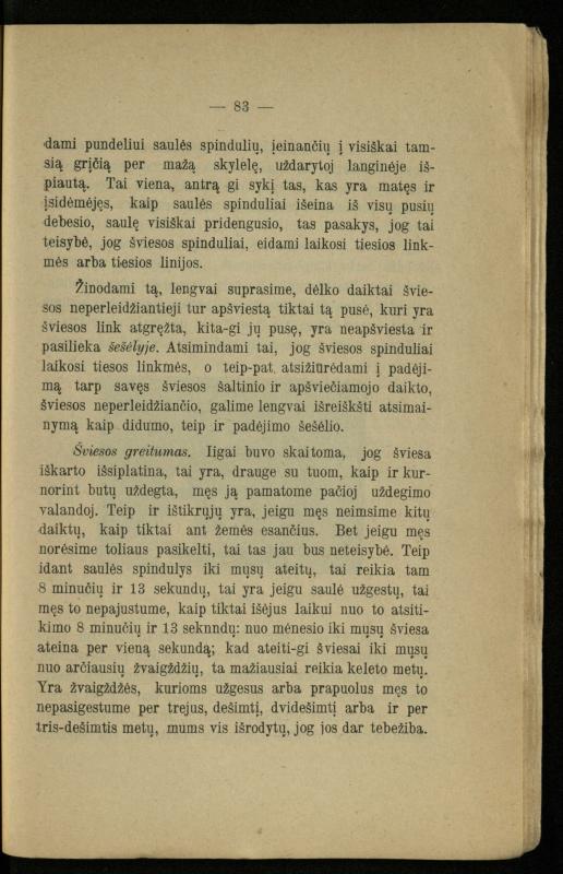 Populiariškas rankvedis fyzikos / parašė P. Neris. – Vilnius: „Vilniaus žinių“ [išleid. ir] sp., 1905. – 100 p.