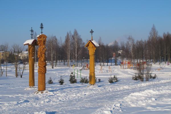 Stogastulpiai Smegduobių parke