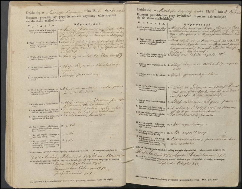 Krinčino Romos katalikų parapijos bažnyčios 1853–1862 metų priešjungtuvinės apklausos knyga