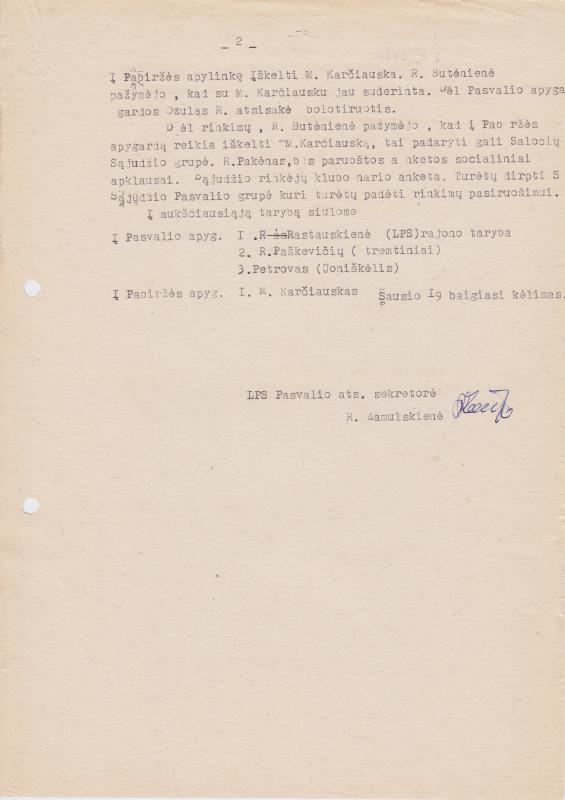 LPS Pasvalio rajono tarybos 1989.12.22 d. posėdžio PROTOKOLAS Nr. 4