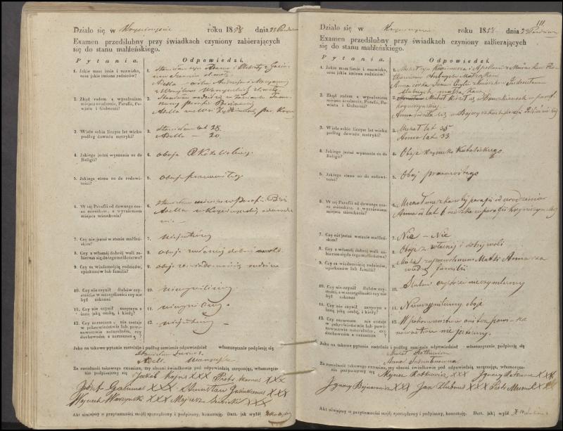 Krinčino Romos katalikų parapijos bažnyčios 1853–1862 metų priešjungtuvinės apklausos knyga