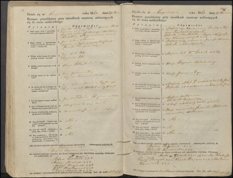 Krinčino Romos katalikų parapijos bažnyčios 1853–1862 metų priešjungtuvinės apklausos knyga