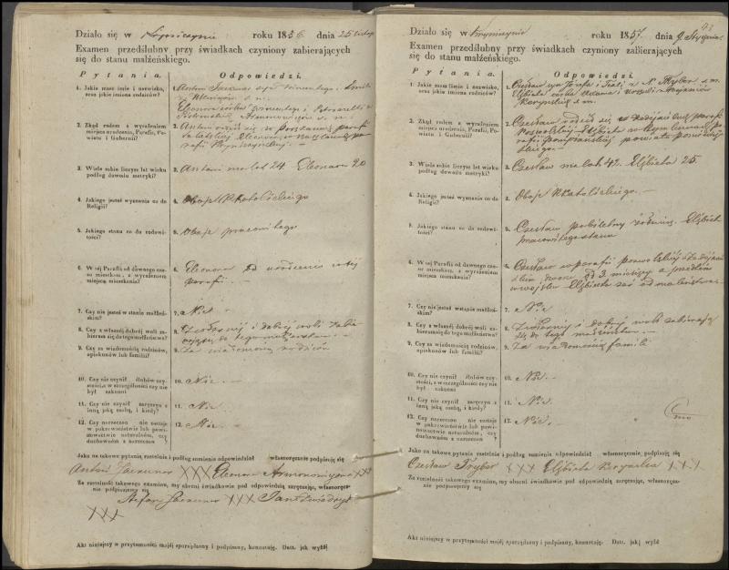 Krinčino Romos katalikų parapijos bažnyčios 1853–1862 metų priešjungtuvinės apklausos knyga
