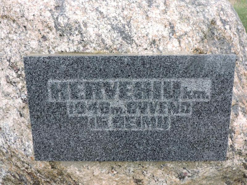 Paminklinis akmuo išnykusiam Kervesių kaimui Vaškų seniūnijoje, Pasvalio rajone