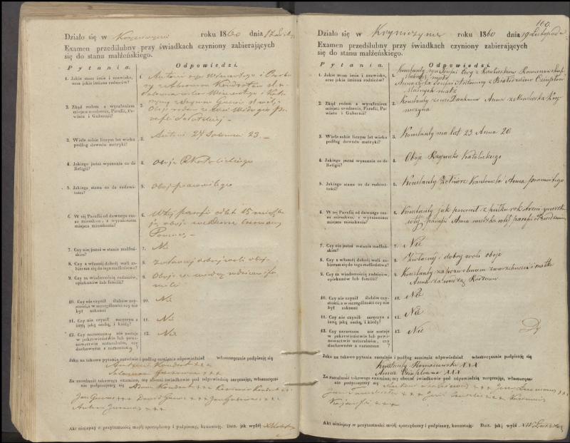 Krinčino Romos katalikų parapijos bažnyčios 1853–1862 metų priešjungtuvinės apklausos knyga